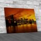 Brooklyn Bridge At Night Canvas Print Large Picture Wall Art