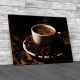 Coffee Cup with Beans Canvas Print Large Picture Wall Art