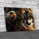 Wolf And Eagle Color Painting Canvas Print Large Picture Wall Art