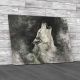 Charcoal Wolf Drawing Canvas Print Large Picture Wall Art