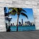 Miami Downtown Skyline In Daytime Canvas Print Large Picture Wall Art