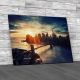 Manhattan Sunset Canvas Print Large Picture Wall Art