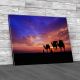 Desert Man With Camel Canvas Print Large Picture Wall Art