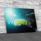 Crowded Football Stadium Canvas Print Large Picture Wall Art