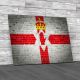 Northern Ireland Flag Brick Wall Canvas Print Large Picture Wall Art