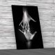 Hands Touching Hands Canvas Print Large Picture Wall Art