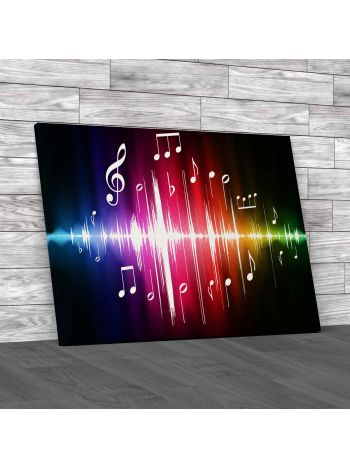 Music Sound DJ Canvas Print Large Picture Wall Art