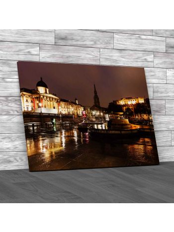 Trafalgar Square London 1 Canvas Print Large Picture Wall Art