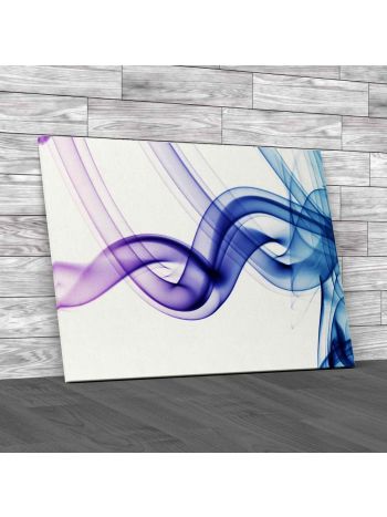 Abstract Waves and Smoke Canvas Print Large Picture Wall Art