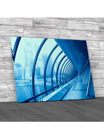 Futuristic Corridor Canvas Print Large Picture Wall Art