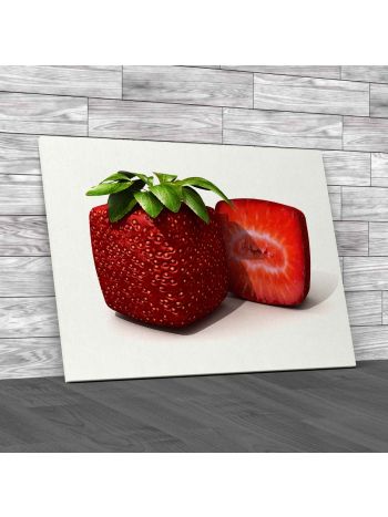 Abstract Strawberry Canvas Print Large Picture Wall Art