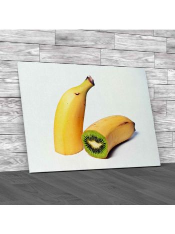 Abstract Banana Kiwi Canvas Print Large Picture Wall Art