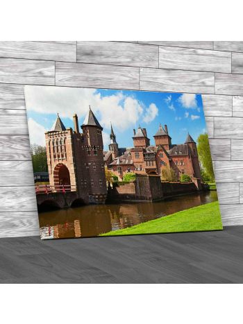 De Haar Castle Canvas Print Large Picture Wall Art