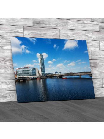 Belfast Waterfront Canvas Print Large Picture Wall Art