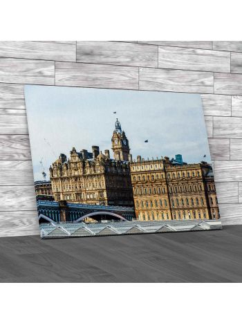 Edinburgh City Centre Canvas Print Large Picture Wall Art