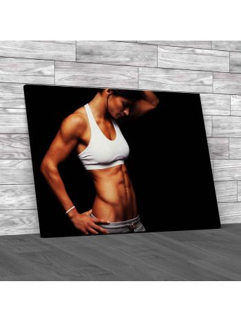 Fit Woman Canvas Print Large Picture Wall Art