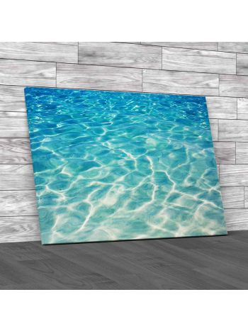 Blue Water Ripple Canvas Print Large Picture Wall Art