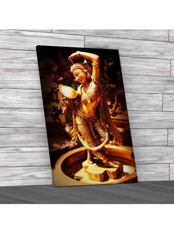 Metallic Hindu Shiva Canvas Print Large Picture Wall Art